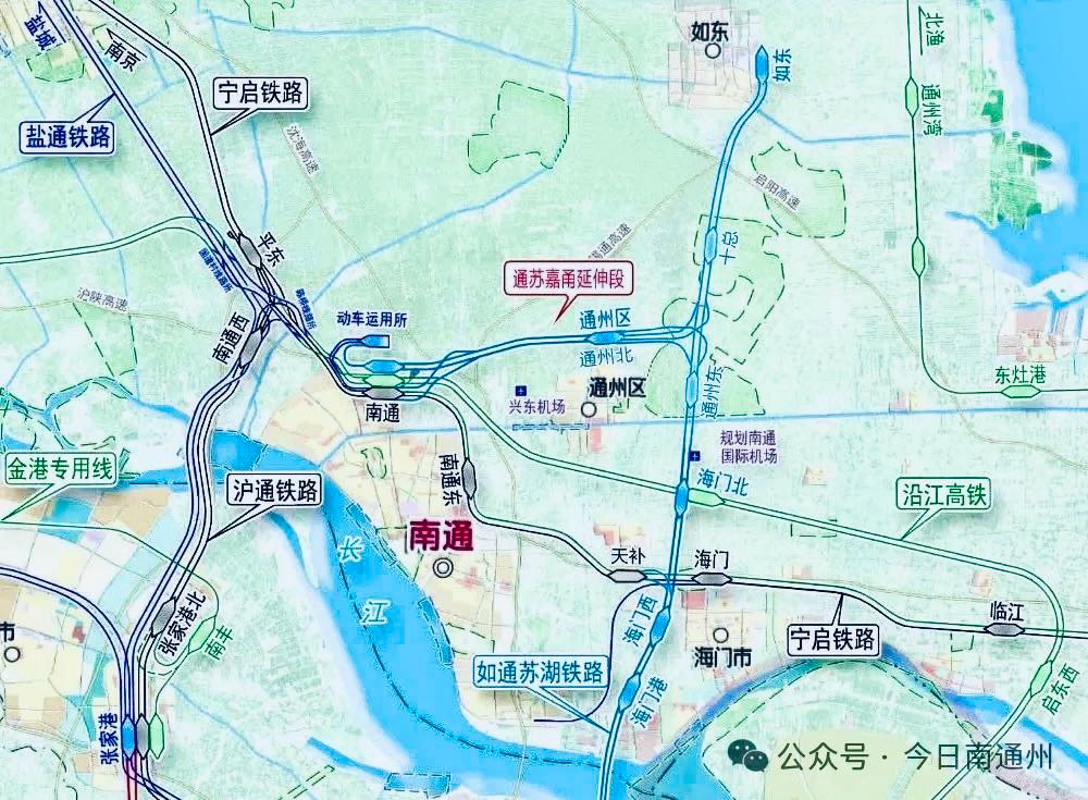 160km/h单线电气化升级复线电气化200km/h对接沪崇启城际)沪苏通铁路