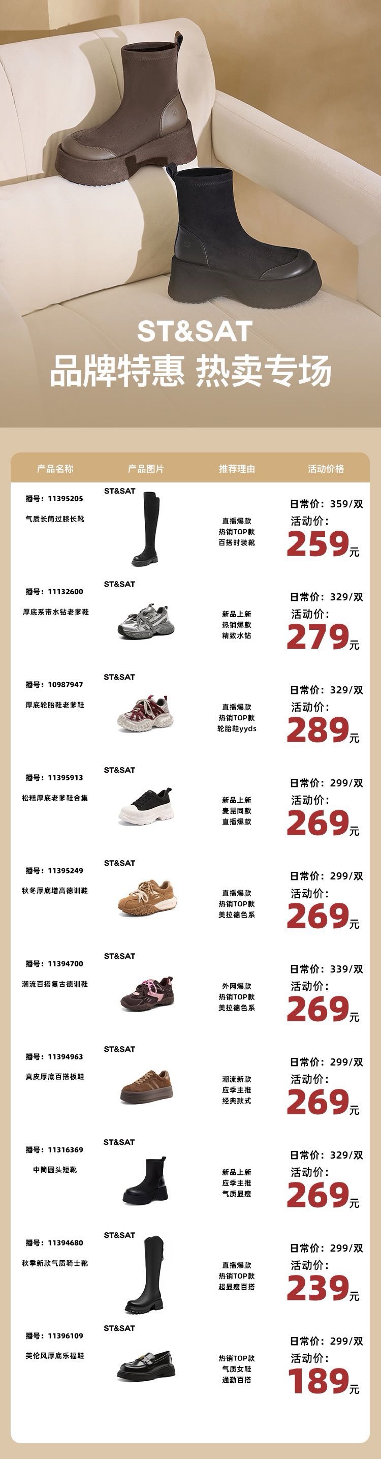 星期六女鞋秋冬正品特卖啦