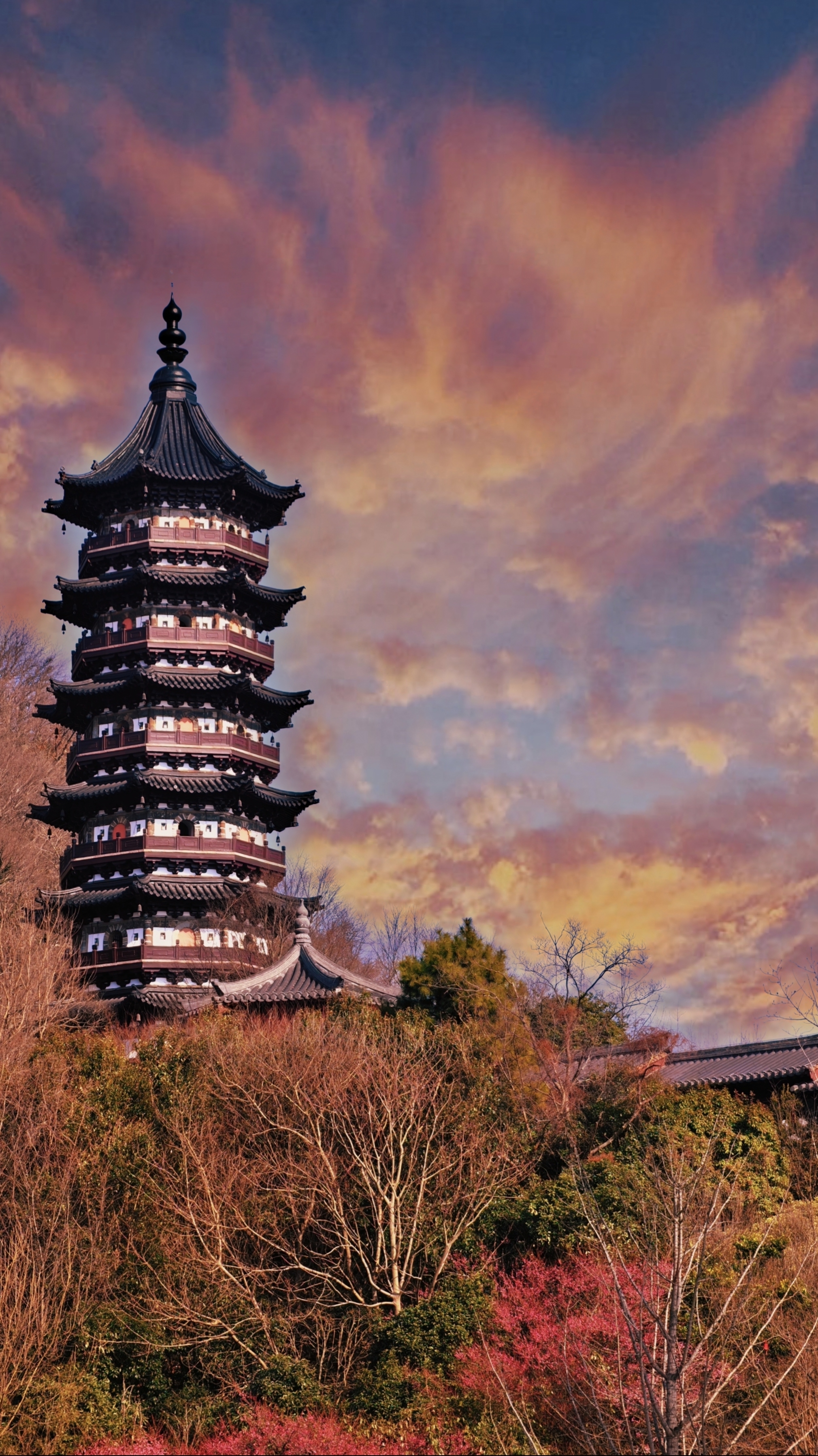 金陵城外游牛首山风景区