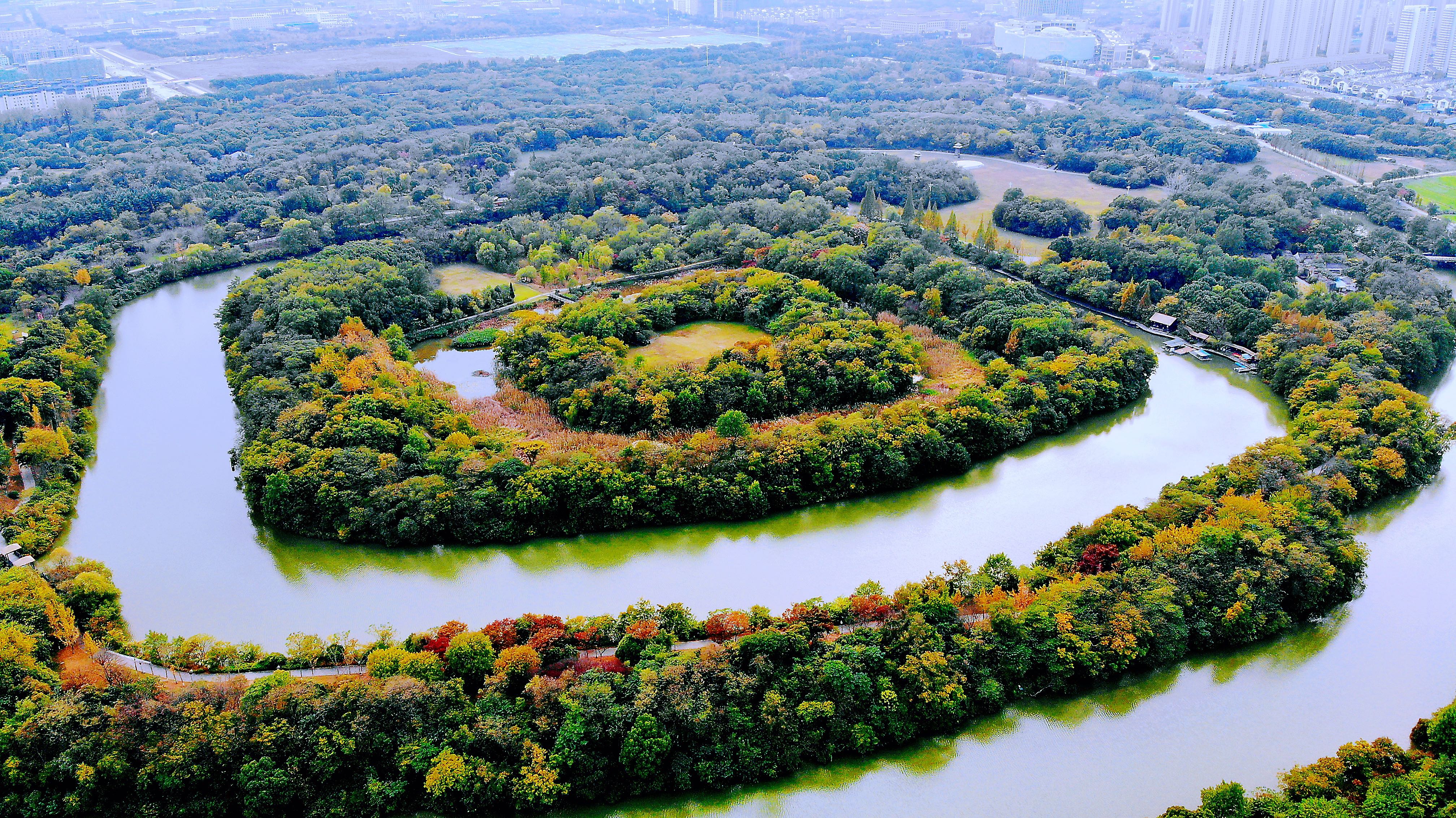 航拍淹城遗址公园新人新帖请大家多多指教