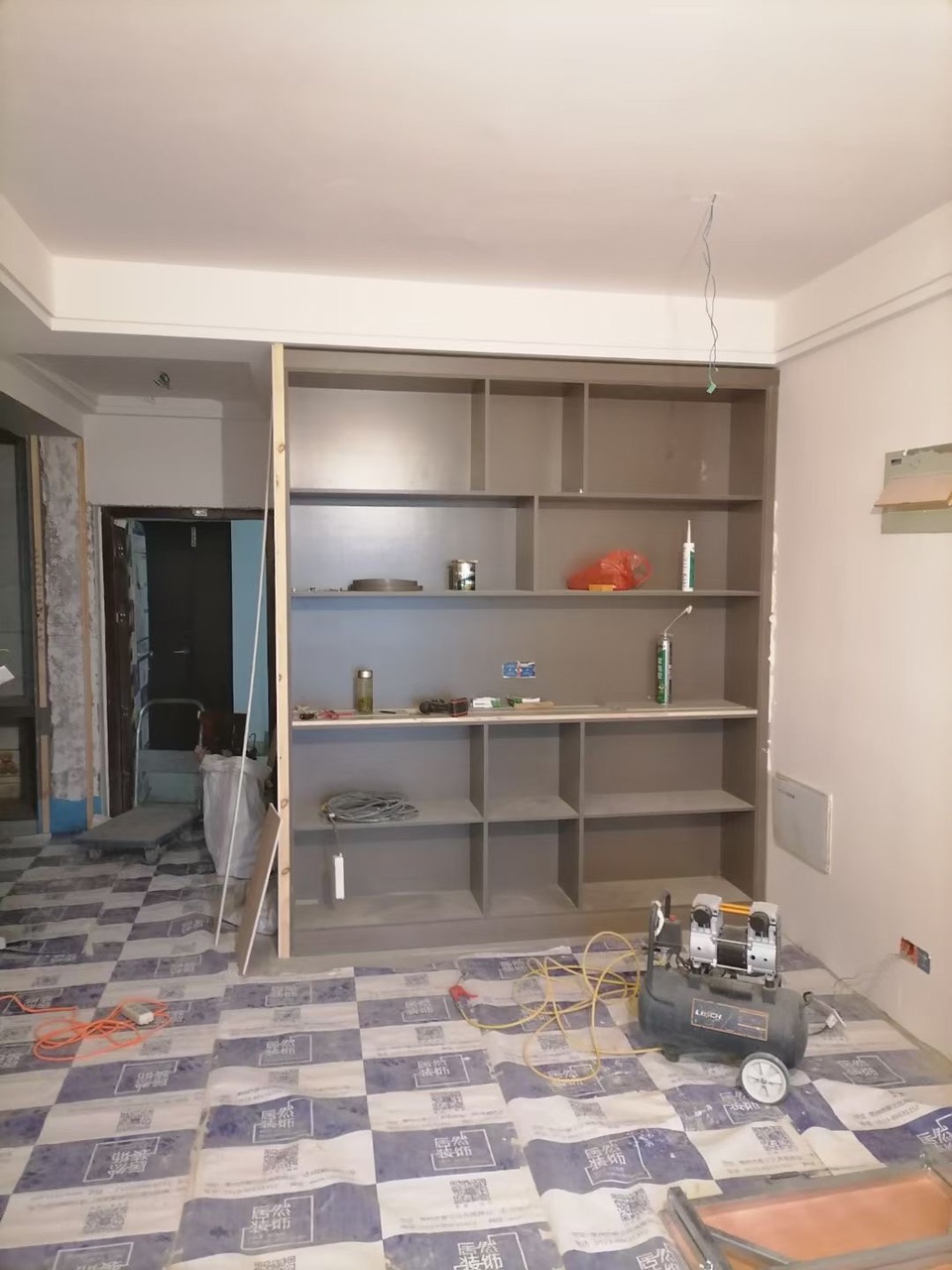 柜子加吊顶完工一家
