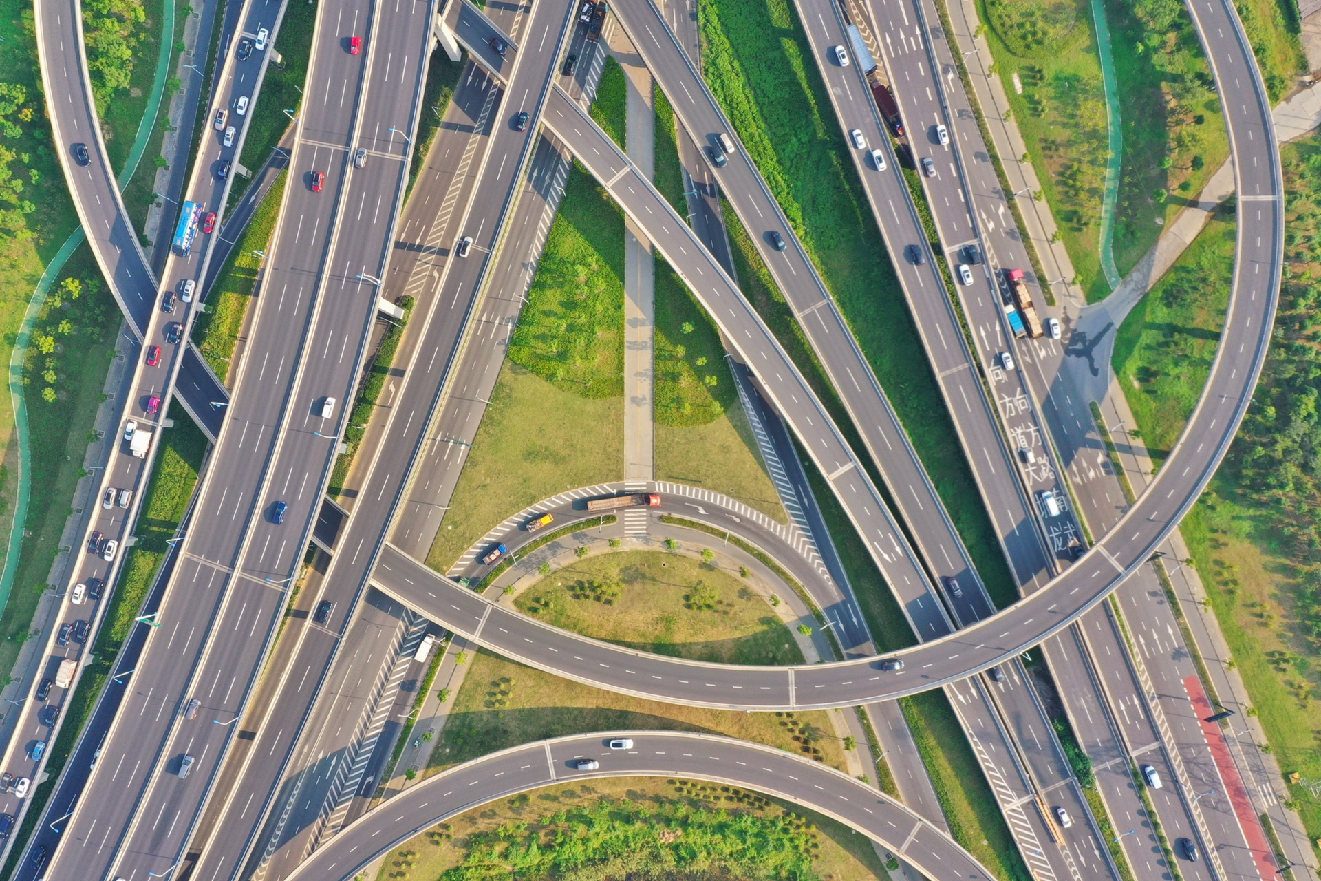 航拍常州龙江路与长虹路高架立交不同的角度是不是很美