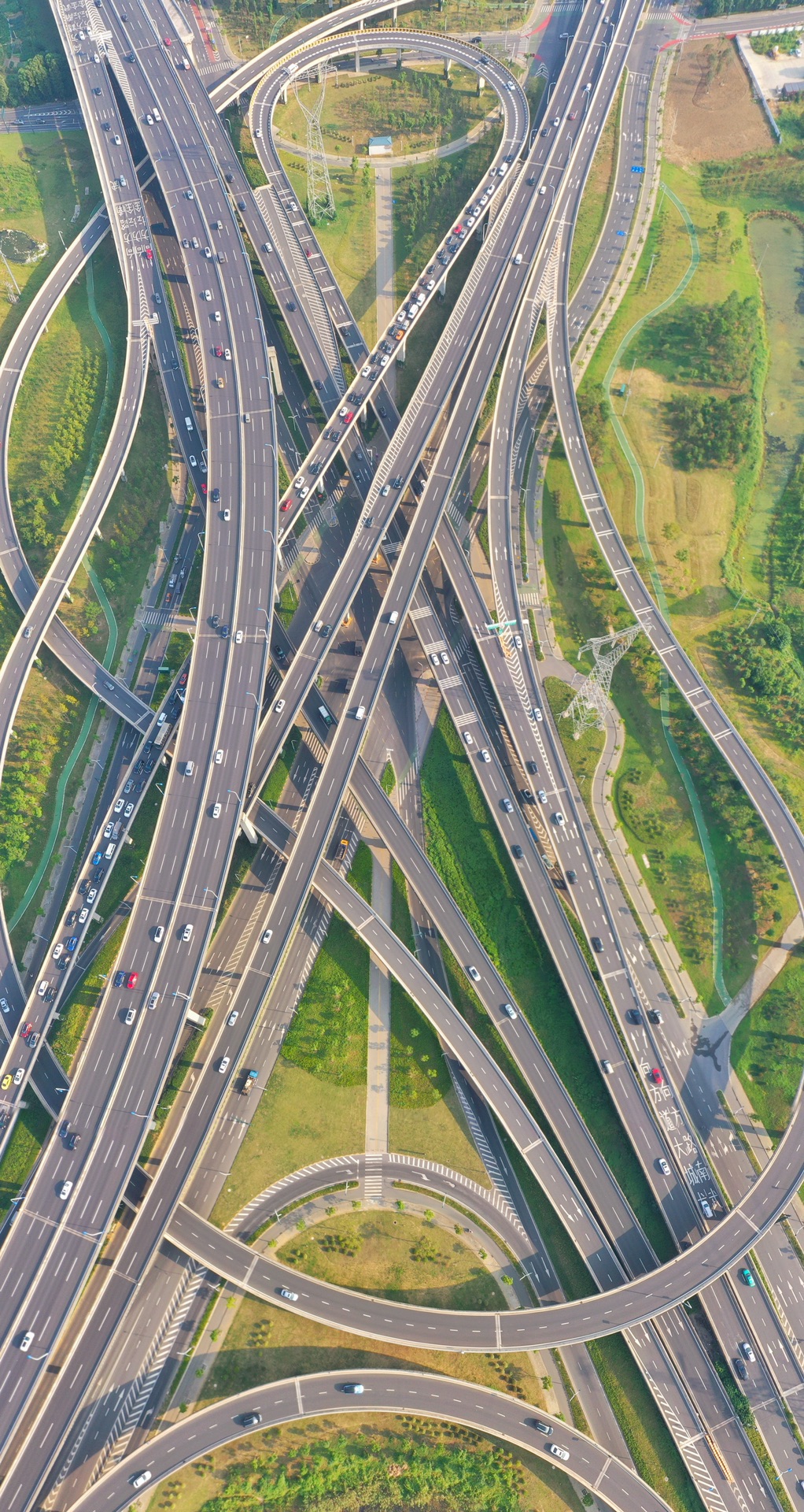 航拍常州龙江路与长虹路高架立交不同的角度是不是很美