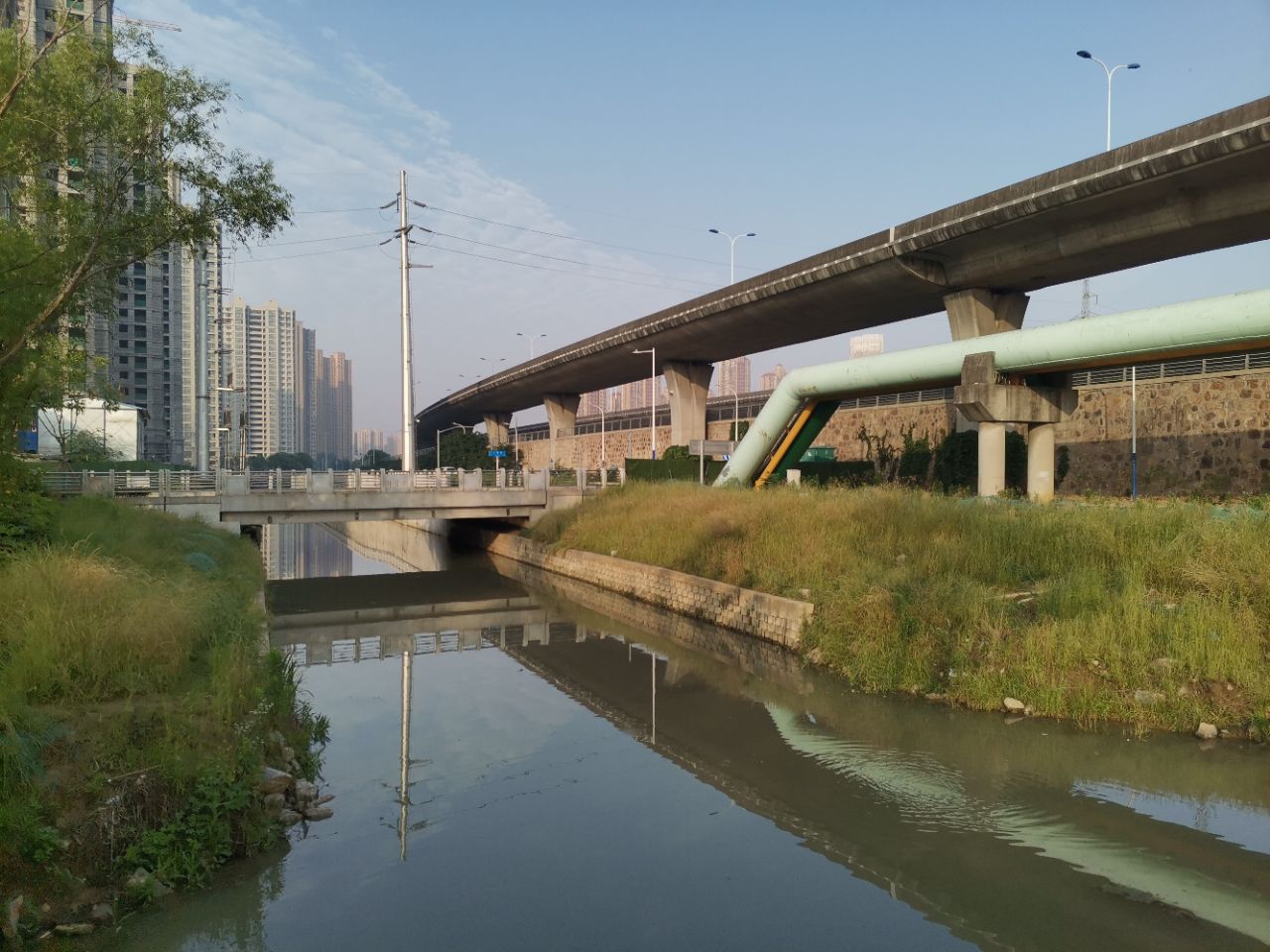 勤運橋到五星橋新建的綠化帶不錯從而西倉橋至五星橋南岸大運河的步行