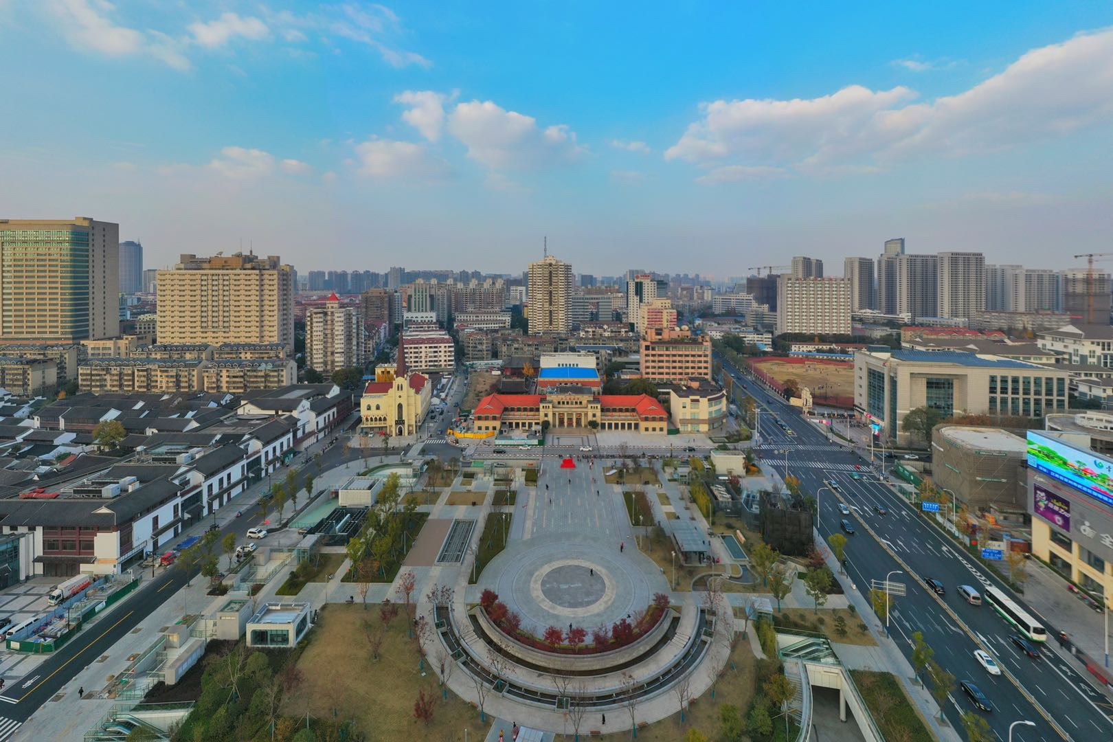 航拍常州现在的工人文化宫你还记得它曾经的样子吗